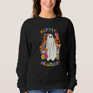 Hippie Halloween 60s 70s Vibes Retro Halloween Sweatshirt