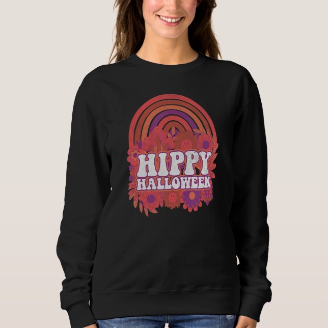 Hippie Halloween Rainbow Sweatshirt (Front)