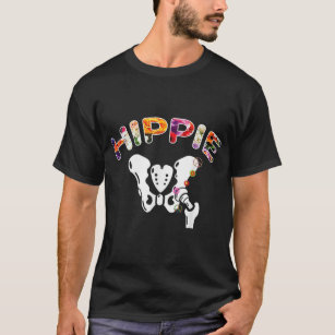 Hippie Hip Replacement Funny Orthopedic Surgery T-Shirt