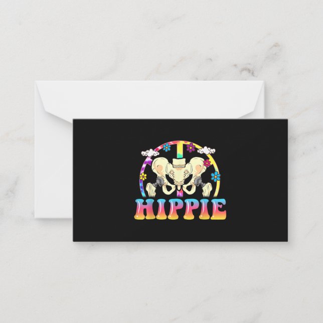 Hippie Hip Replacement Joint Surgery Funny Card (Front)