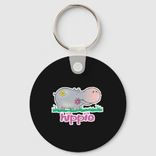 hippie hippo keychain