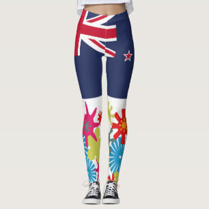 HIPPIE ICON BY MASANSER NEW ZEALAND PIxELAT Leggings
