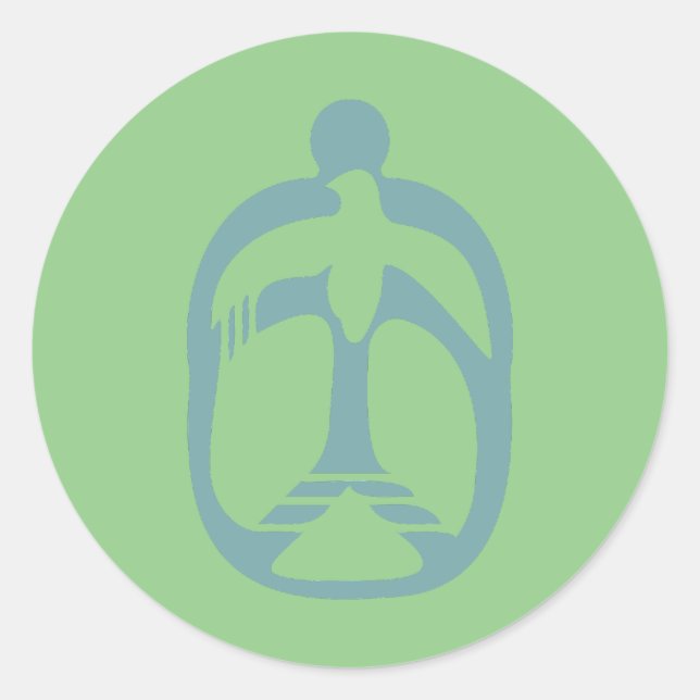 HIPPIE ICON PEACE ver 2023 BY MASANSER Classic Round Sticker (Front)