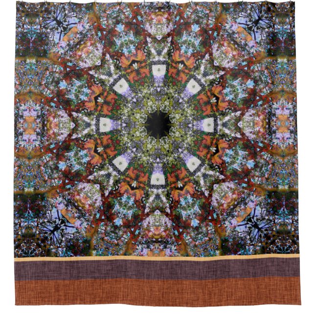 Hippie Kaleidoscope Multi Coloured Mandala Stripe (Front)