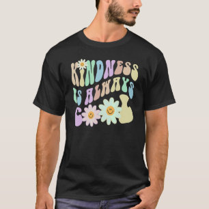 Hippie KINDNESS IS ALWAYS COOL Retro Stop Bullying T-Shirt