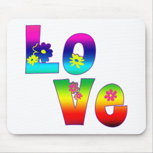 Hippie LOVE Mouse Pad