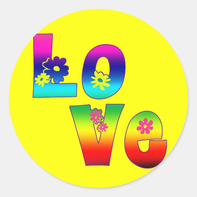 Hippie Love Stickers (Front)