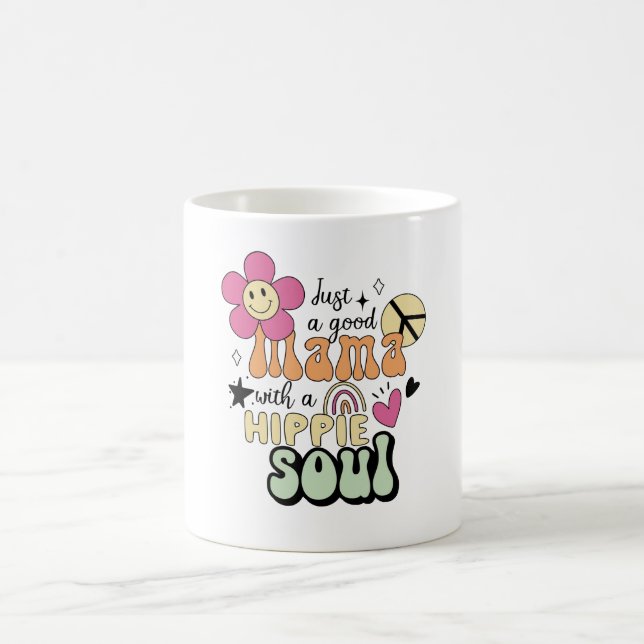 hippie mom coffee mug (Center)