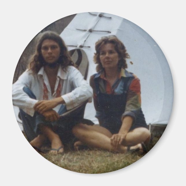 Hippie & Mother Tipi Magnet (Front)