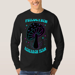 Hippie Mushroom Shirt, Groovy Psilocybin Research T-Shirt