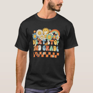Hippie Next Stop 2nd Grade Retro Groovy  Back To S T-Shirt