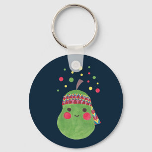 Hippie Pear Keychain