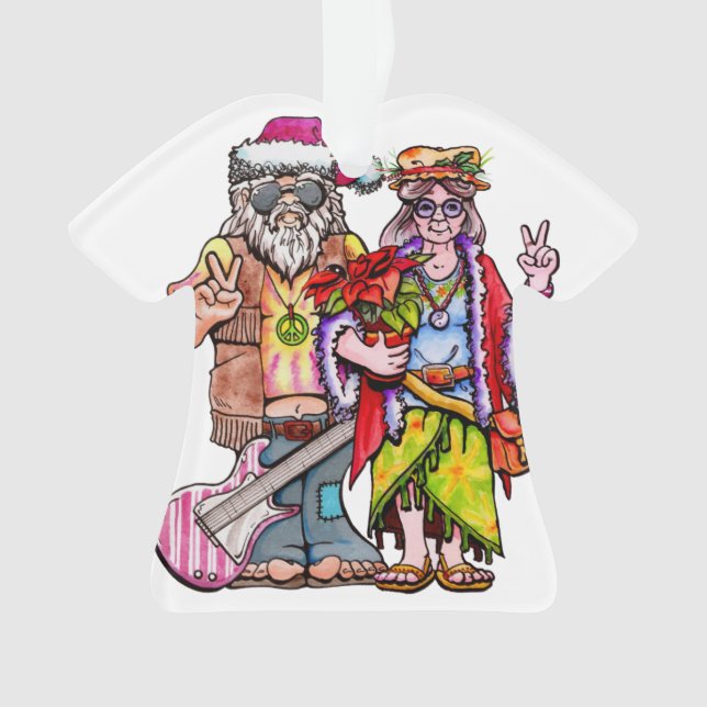Hippie Père Noël Couple (devant)