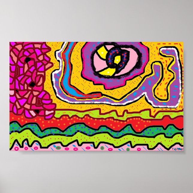 Hippie Poster Print Picture (Front)