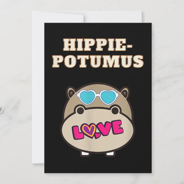 Hippie Potumus Baby Hippopotamus Lover (Front)