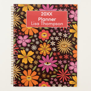 Hippie Psychedelique Groovy Fleurs Yeux Personnali