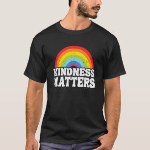 Hippie Retro Teacher Anti Bullying Rainbow Kindnes T-Shirt