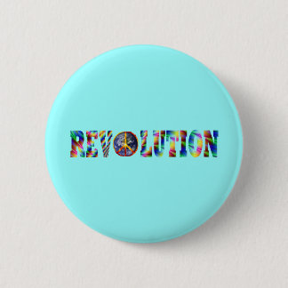 Hippie Revolution 2 Inch Round Button