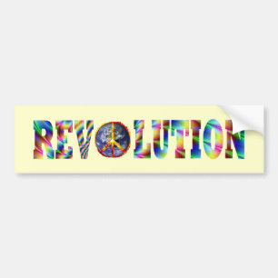 Hippie Revolution Bumper Sticker