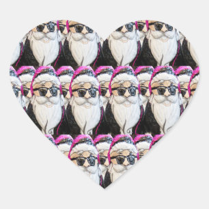 hippie santa stickers