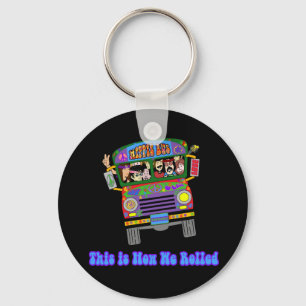 Hippie School Bus Keychain