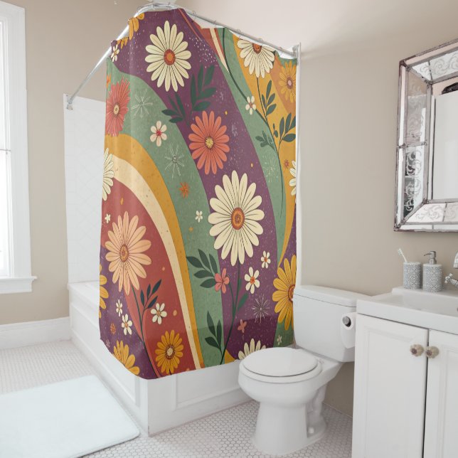 Hippie Shower Curtain (In Situ)