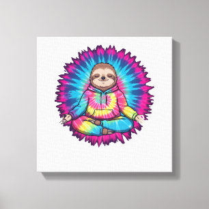 Hippie Sloth Peace Sign Tie-Dy