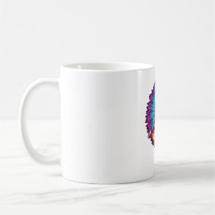Hippie Sloth Peace Sign Tie-Dy Coffee Mug