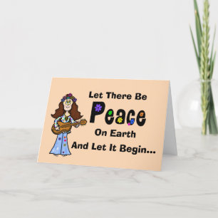 Hippie Social Media Funny Christmas Card