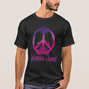 Hippie Soul Daisy Peace Symbol Flower  For Men Wom T-Shirt