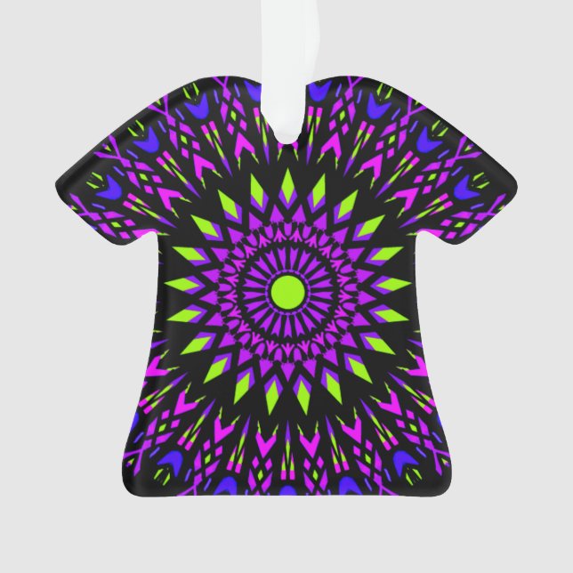 Hippie t-shirt ornament. Groovy baby! Ornament (Front)