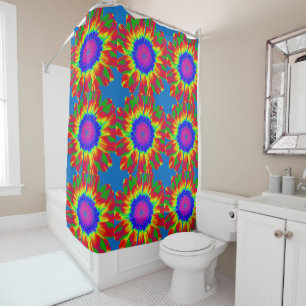 HIPPIE TIE DYE COLORFUL Shower Curtain