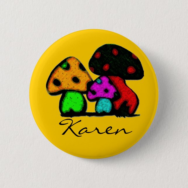 hippie trippie name pin (Front)