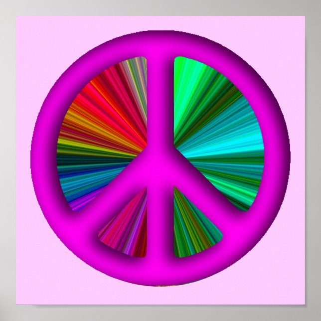 Hippie Trippy Peace Sign (Front)