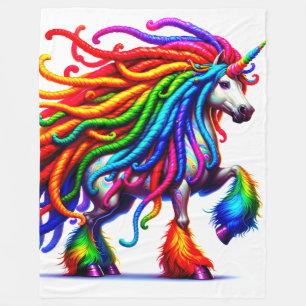 Hippie Unicorn Fleece Blanket