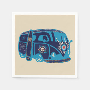 Hippie Van  Standard Cocktail Paper Napkins