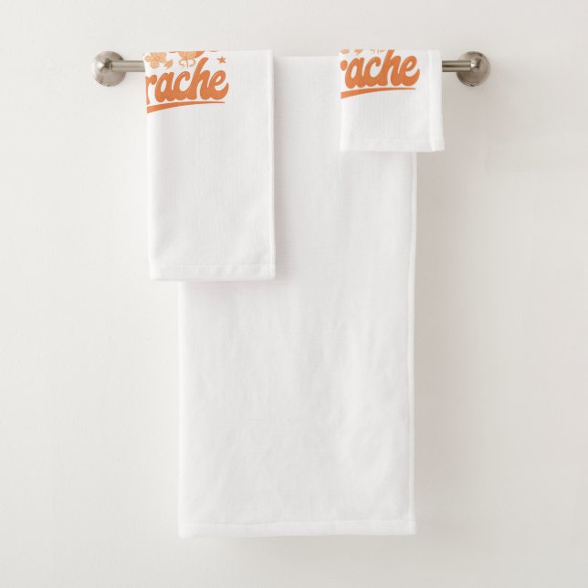 Hippie Vibes, Huarache Style Bath Towel Set (Insitu)
