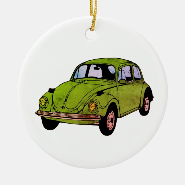 Hippie Voiture Dessin Cercle Ornement (Devant)