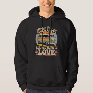 Hippie Yippee – Retro Van "All You Need Is Love" Hoodie