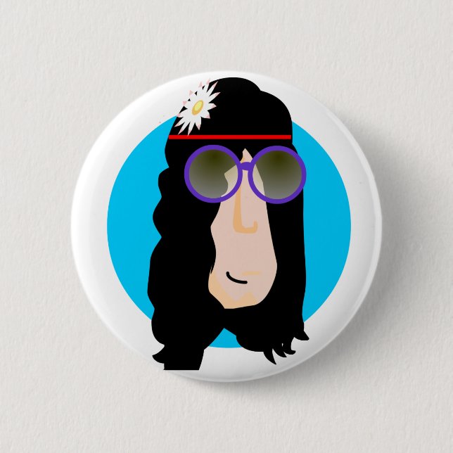 hippieface pin (Front)
