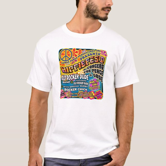 Hippiefest Concert Poster T-Shirt (Front)