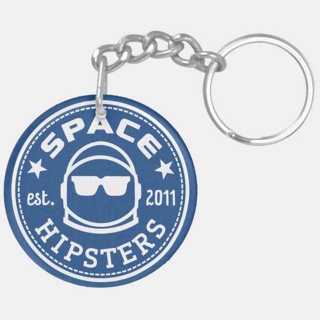 Hippies de l'espace 2" porte - clé (Dos gauche)
