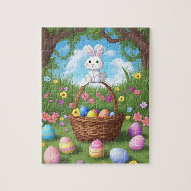 Hippity Hop Bunny Jigsaw Puzzle (Vertical)