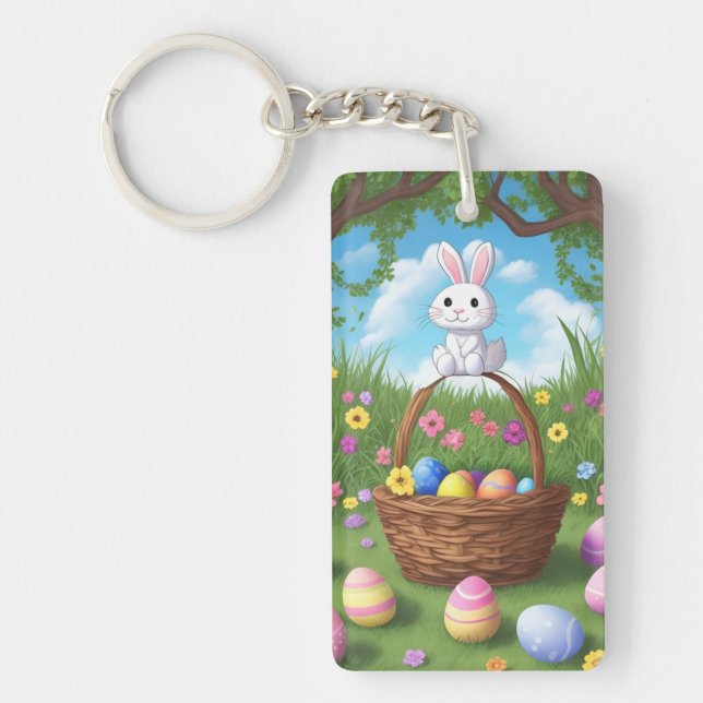 Hippity Hop Easter Keychain (Front)