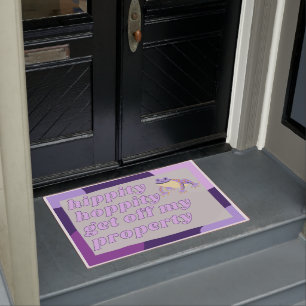 Hippity Hoppity Sortez de mon tapis de porte de pr