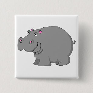 hippo 2 inch square button