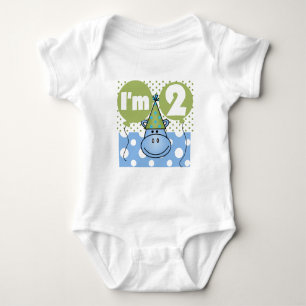 Hippo 2nd Birthday Tshirts and Gifts