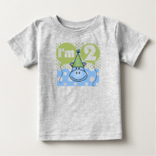 Hippo 2nd Birthday Tshirts and Gifts
