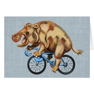 Hippo à vélo