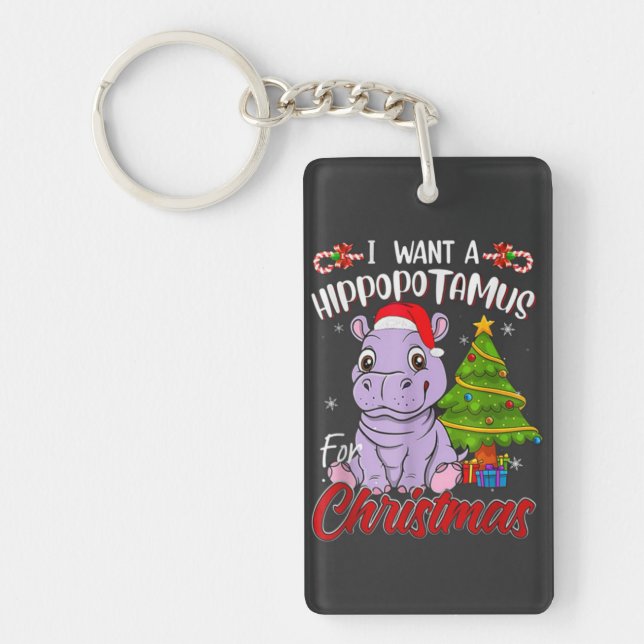  HIPPO Acrylic Keychain (Front)